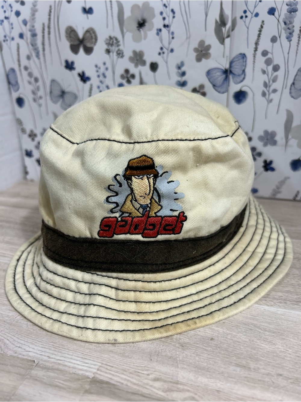 Vintage Disney Store Inspector Gadget Embroidered Bucket Hat